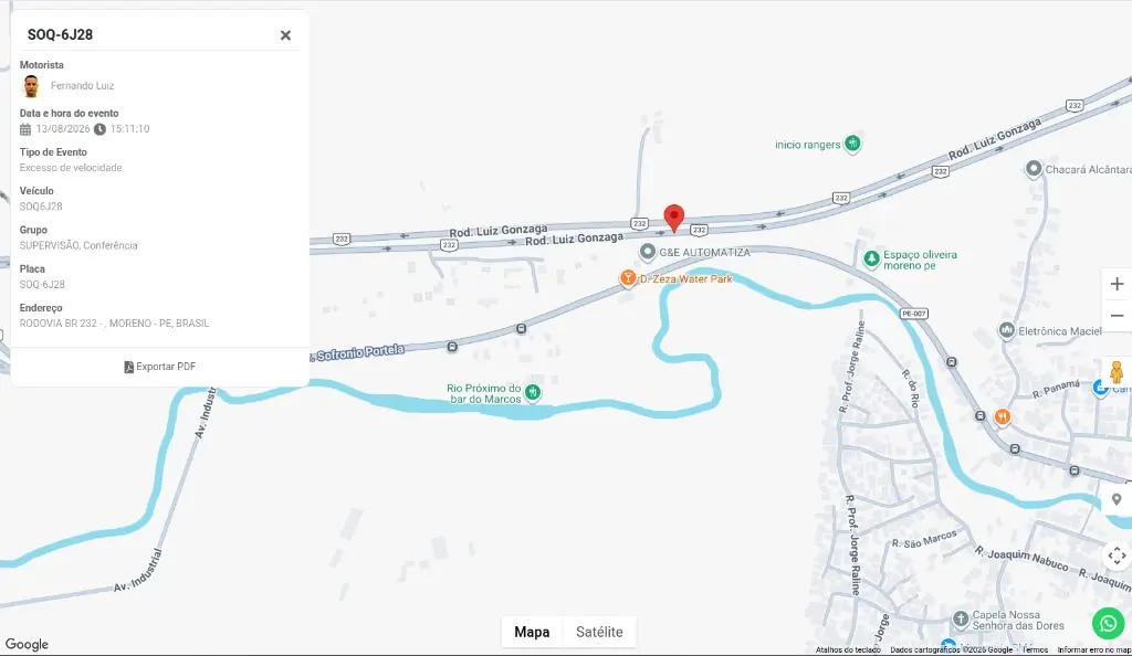 Gestão centralizada de eventos